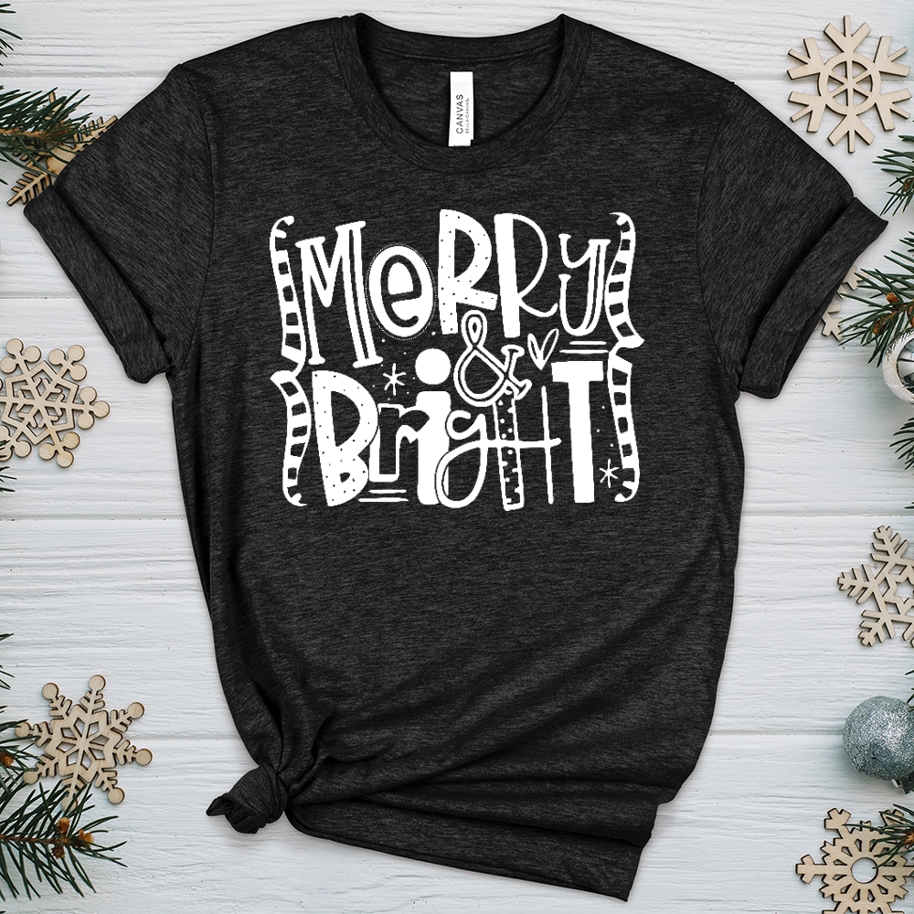 Assorted Merry and Bright Heathered Tee