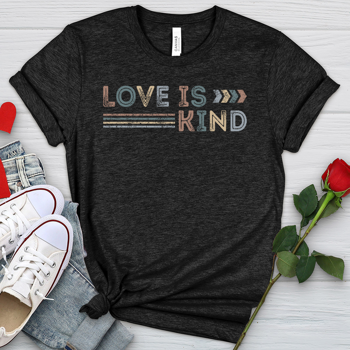 Love Is Kind Retro Heathered Tee