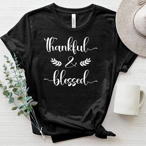 Thankful and Blessed Heathered Tee