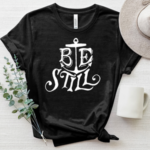 Be Still Anchor Heathered Tee