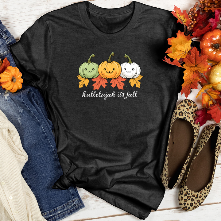 Pastel Pumpkin Trio Heathered Tee