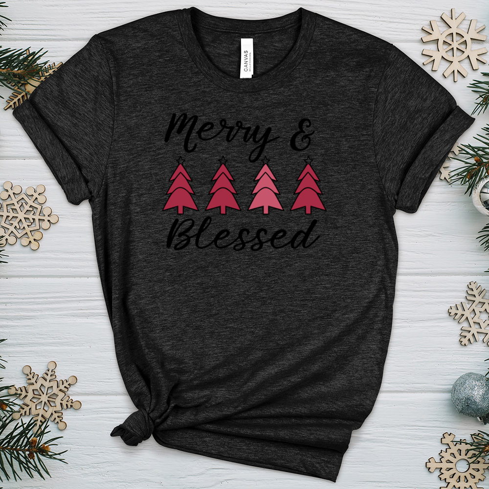 Merry and Blessed Heathered Tee