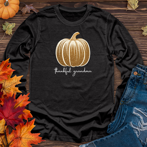 Retro Glam Pumpkin Long Sleeve Tee