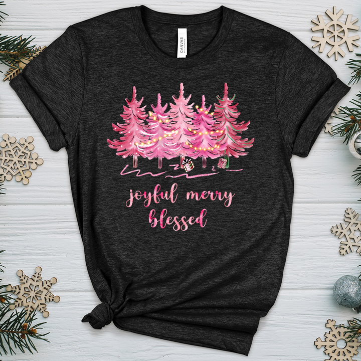 Joyful Pink Forest Heathered Tee