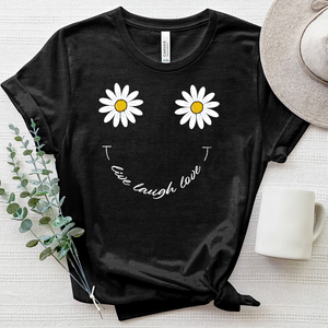 Live Laugh Love Smiley Face Heathered Tee