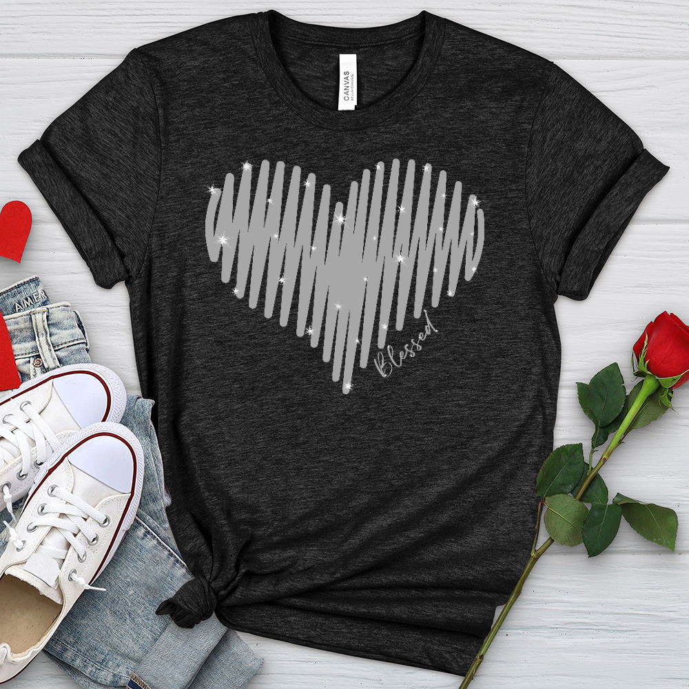 Sparkling Heart Heathered Tee