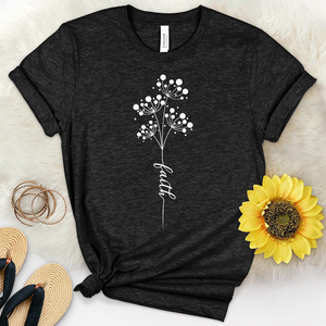 Faith Dandelion Bouquet Heathered Tee