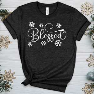 Blessed Snowflake Heathered Tee