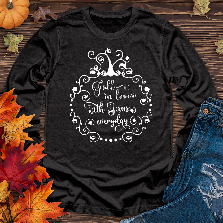 Fall in love with Jesus Long Sleeve Tee