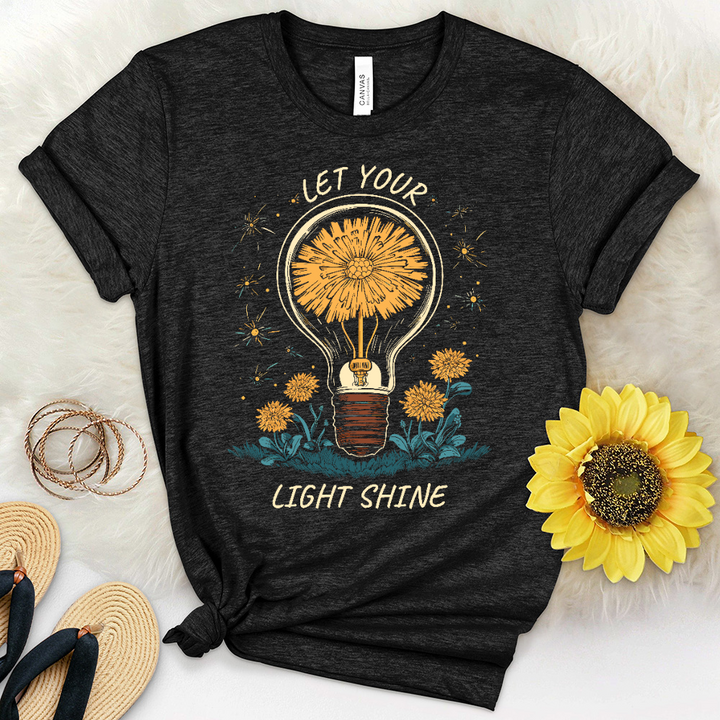 Dandelion Lightbulb Heathered Tee