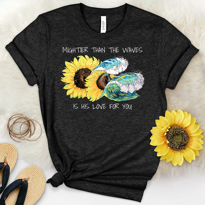 Sunflower Waves Heathered Tee