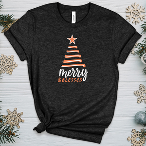 Merry & Blessed Simple Heathered Tee