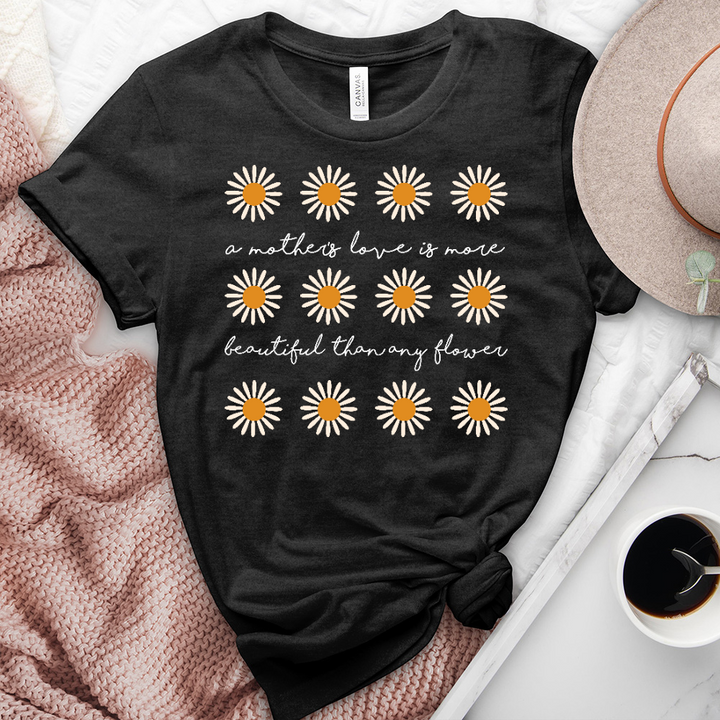 A Mothers Love Daisy Pattern Heathered Tee