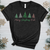 Merry Christmas Little Trees Heathered Tee