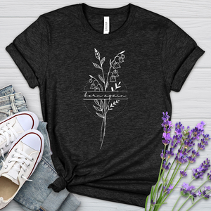 Born Again Flower Heathered Tee