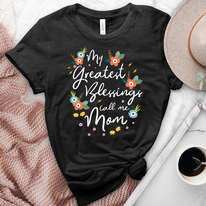 My Greatest Floral Quote Heathered Tee