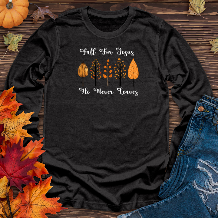 Vintage Whimsical Fall Wonderland Trio 01 Long Sleeve Tee