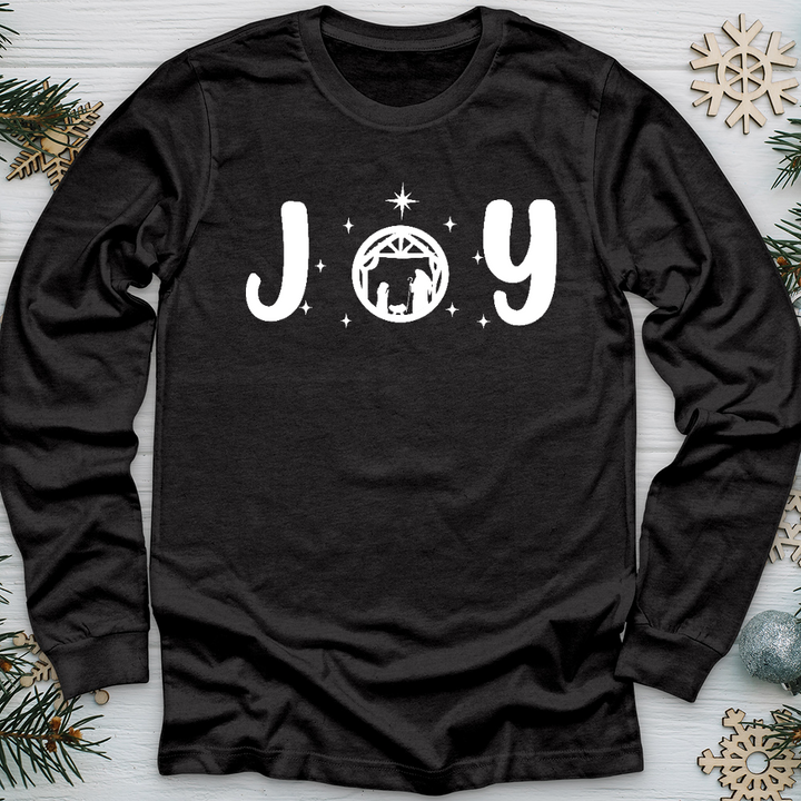 Joy Nativity Long Sleeve Tee