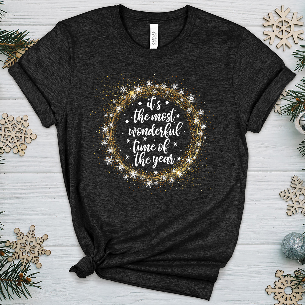 Most Wonderful Time Of The Year Heathered Tee