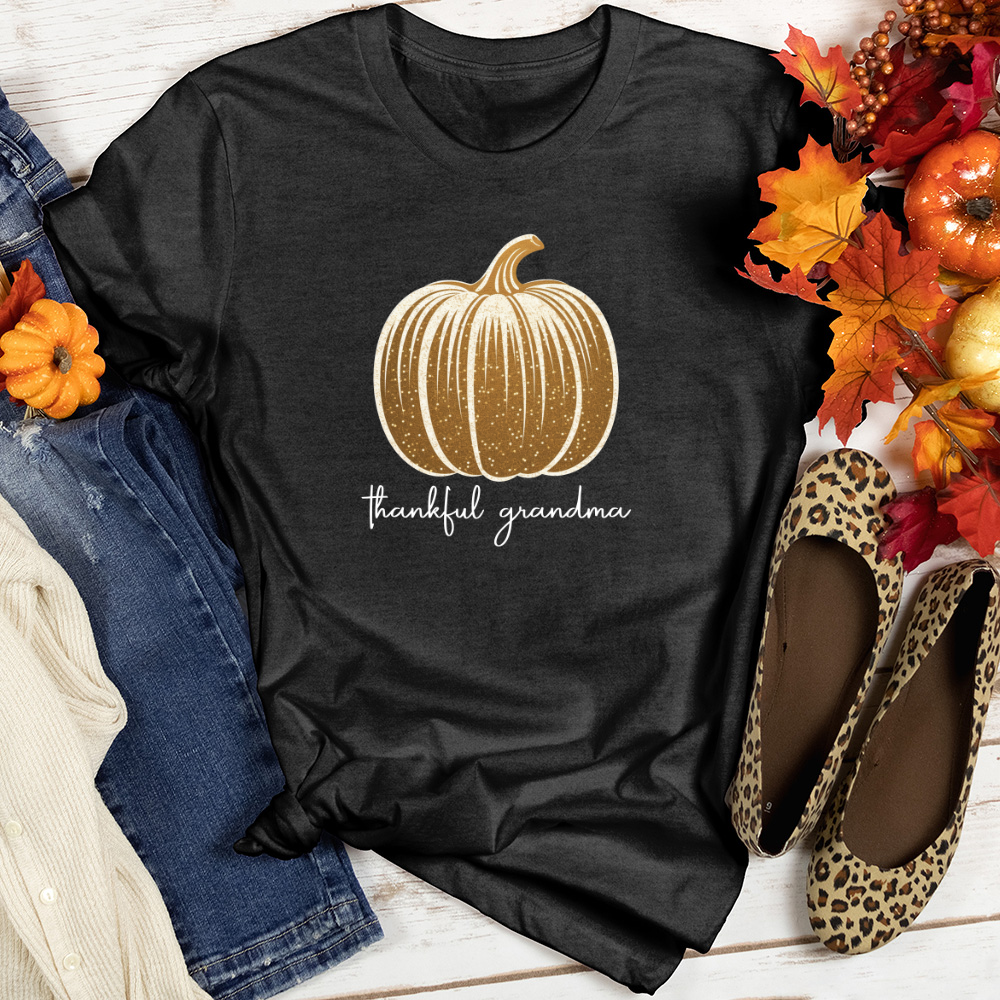 Retro Glam Pumpkin Heathered Tee