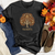 Retro Bonfire Sparkle Fall Themes Tree Heathered Tee