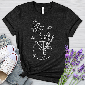 He Is Risen Bees Heathered Tee