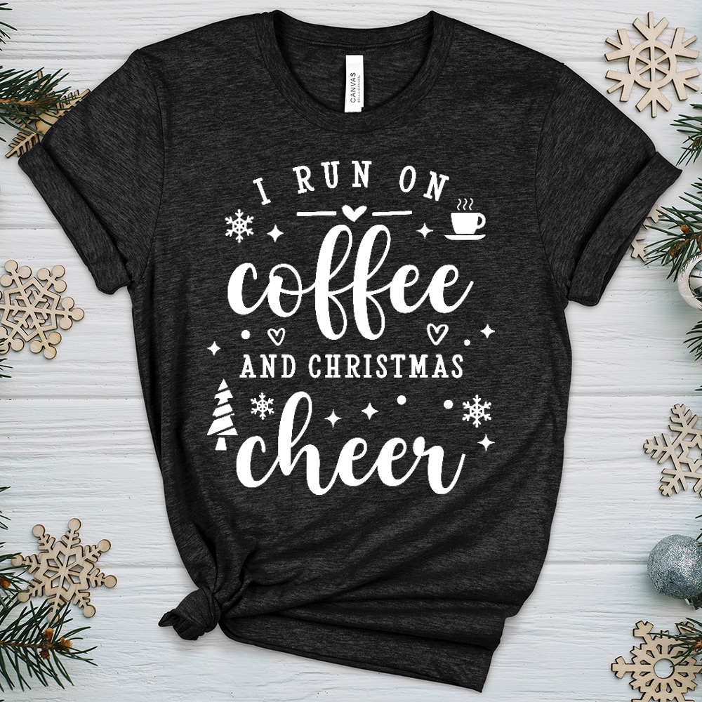 Christmas Coffee Heathered Tee