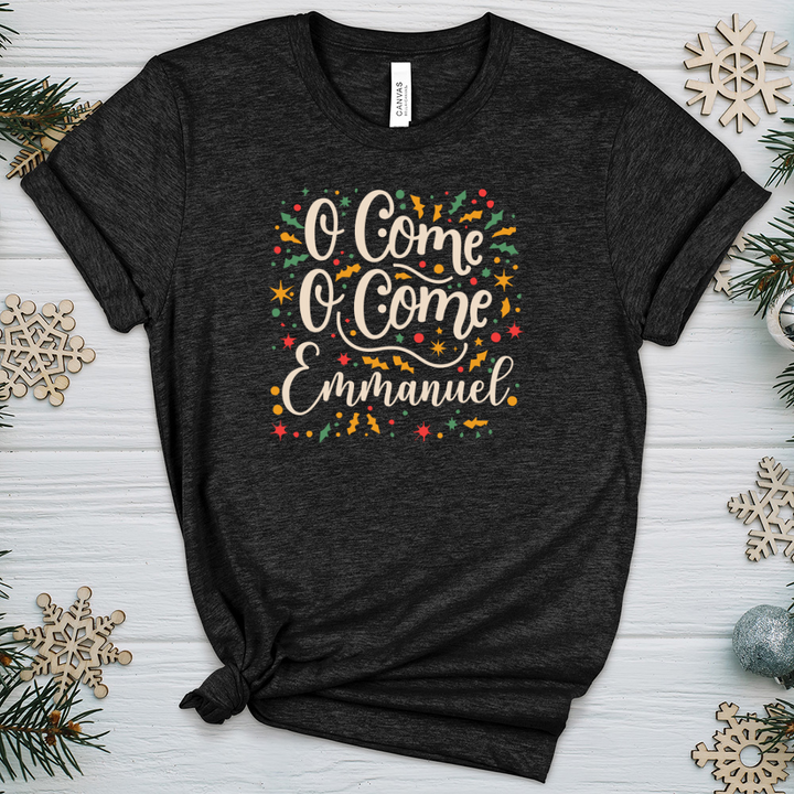 O Come O Come Emmanuel Heathered Tee