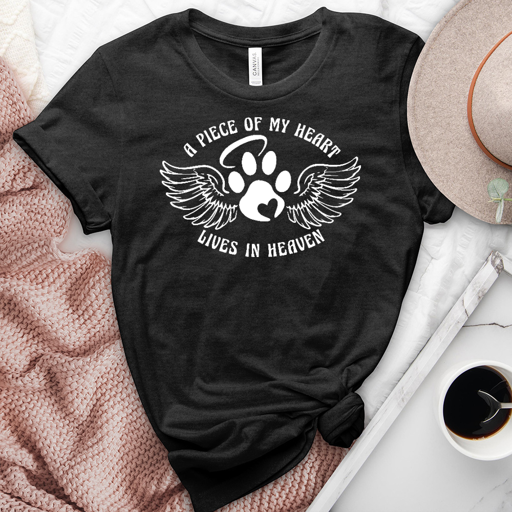 Paw Print Angel Heathered Tee