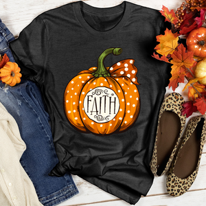 Faith Autumn Pumpkin Heathered Tee