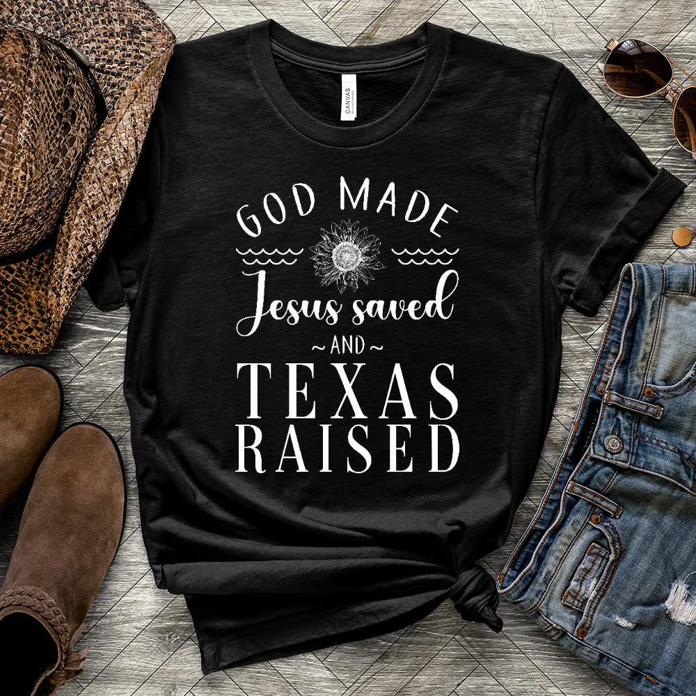 Jesus Saved Heathered Tee