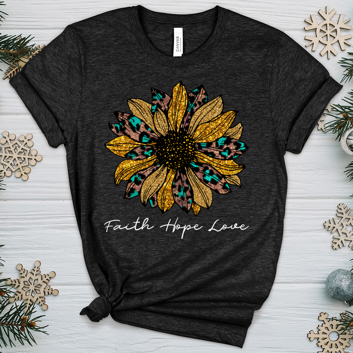 Faith Hope Love Sunflower V2