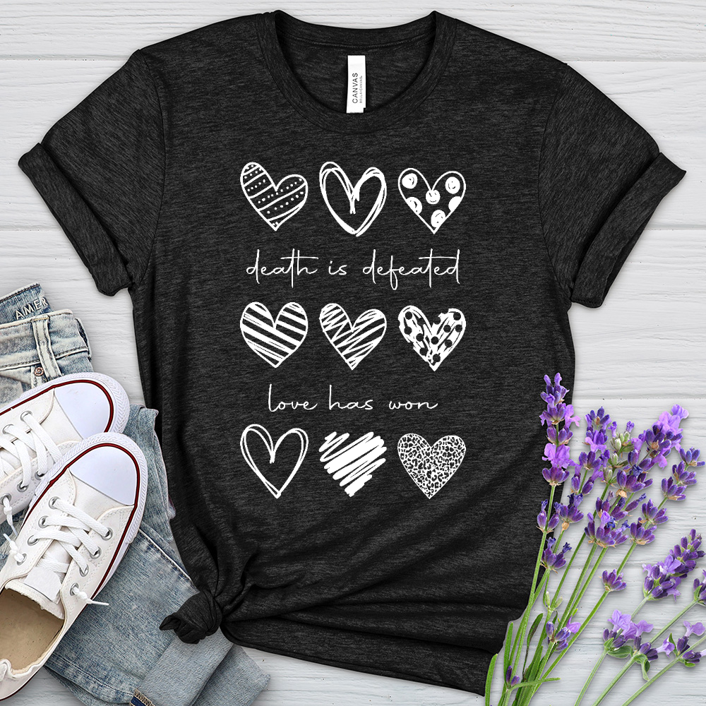 Love Has Won Heathered Tee