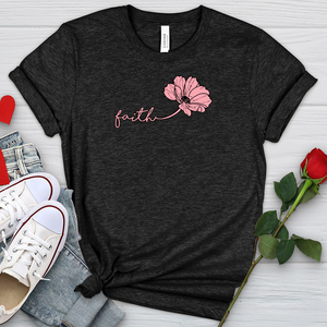 Faith Pink Rose Petal Heathered Tee