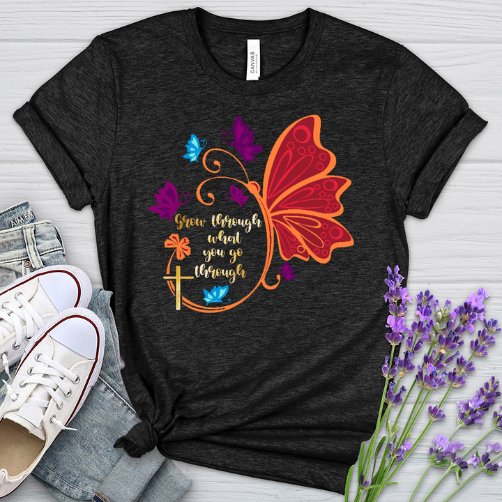 Grow Through What You Go Through Heathered Tee