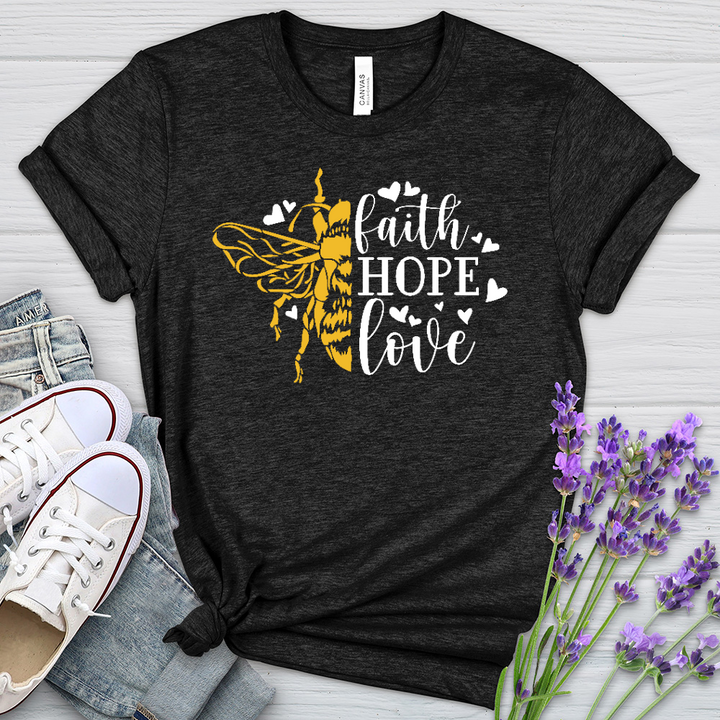 Faith Hope Love Bumble Heathered Tee