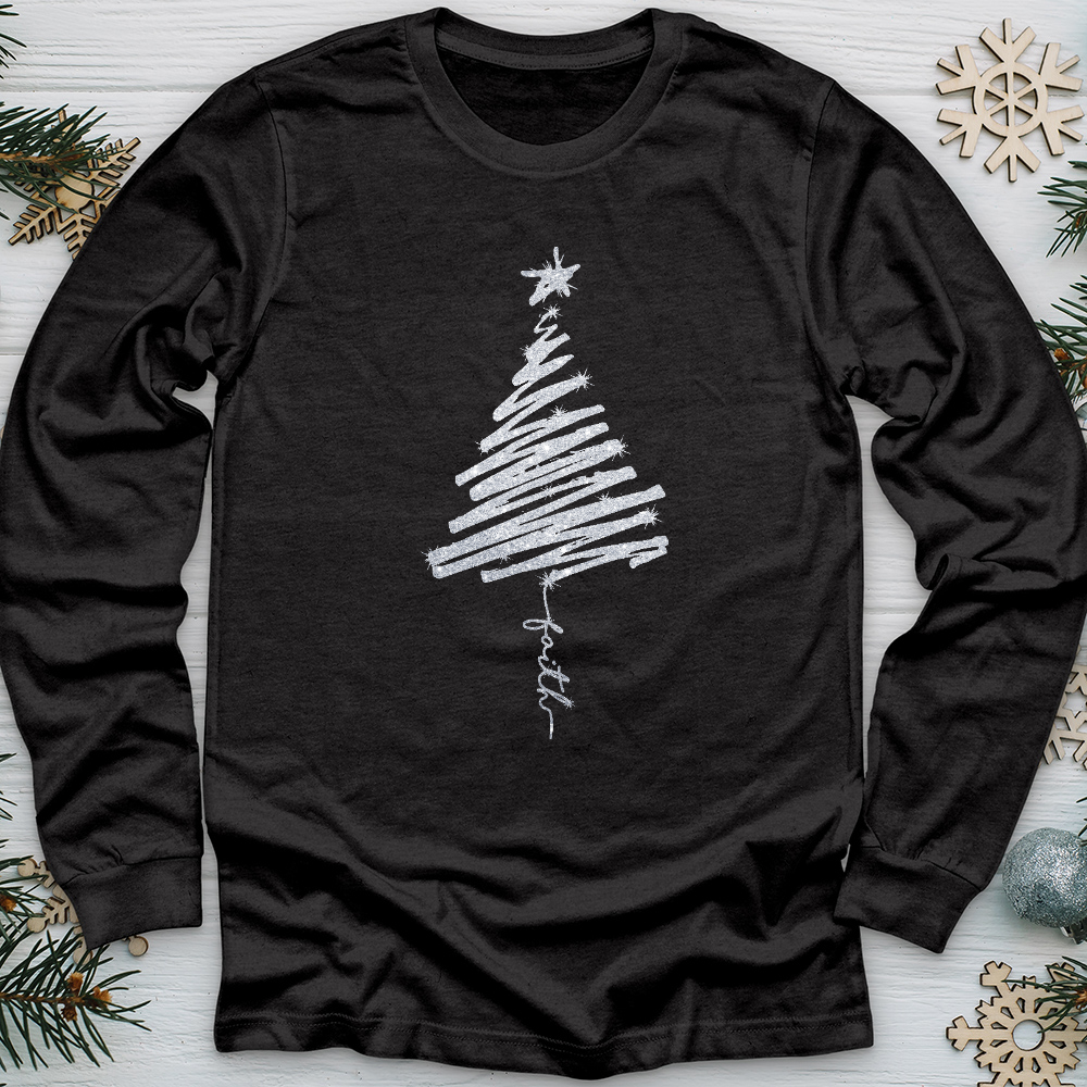 Scribbly Faith Tree Long Sleeve Tee