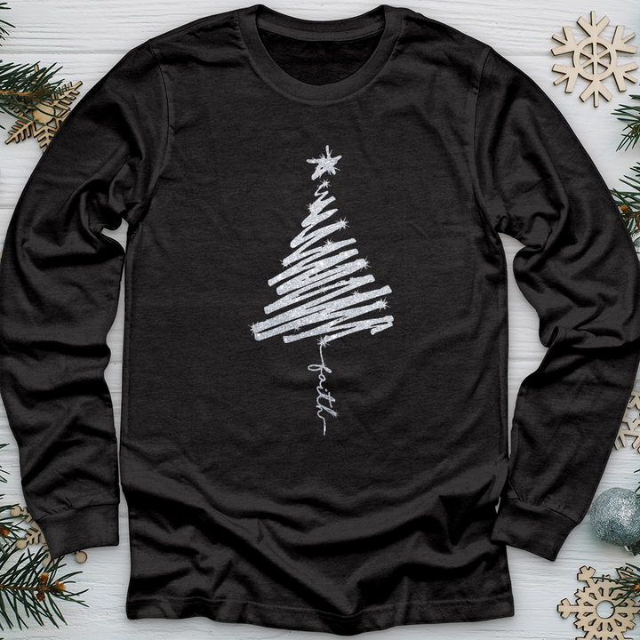 Scribbly Faith Tree Long Sleeve Tee