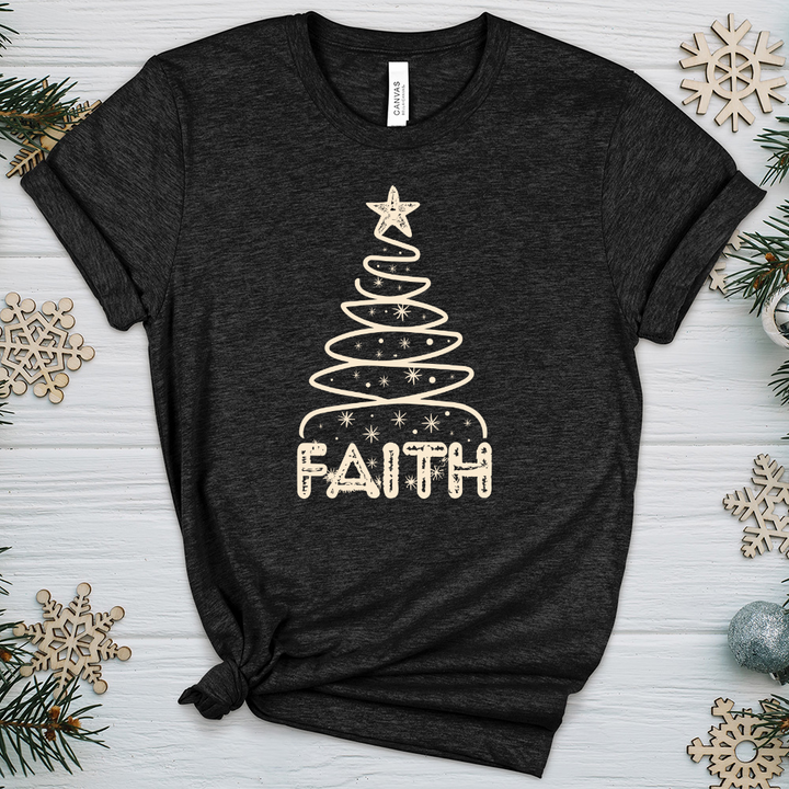 Sparkling Snowflake Faith Heathered Tee