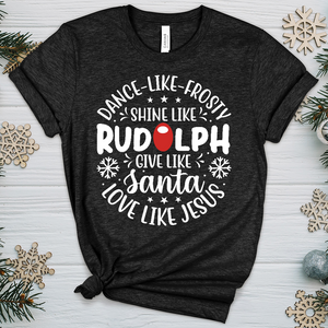 Shine Like Rudolph Heathered Tee