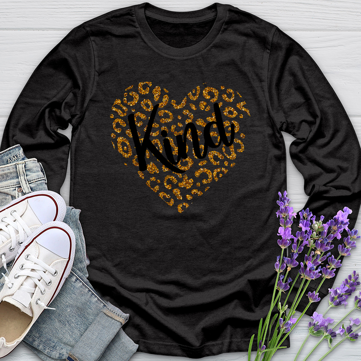 Kind Gold Heart Long Sleeve Tee