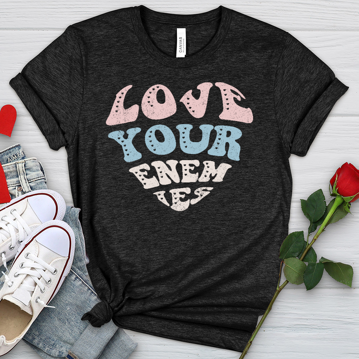 Love Your Enemies Sherbert Heathered Tee