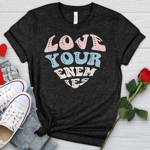 Love Your Enemies Sherbert Heathered Tee