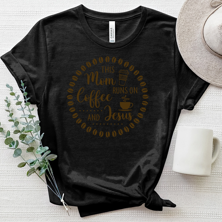 Coffee and Faith Circle Heathered Tee