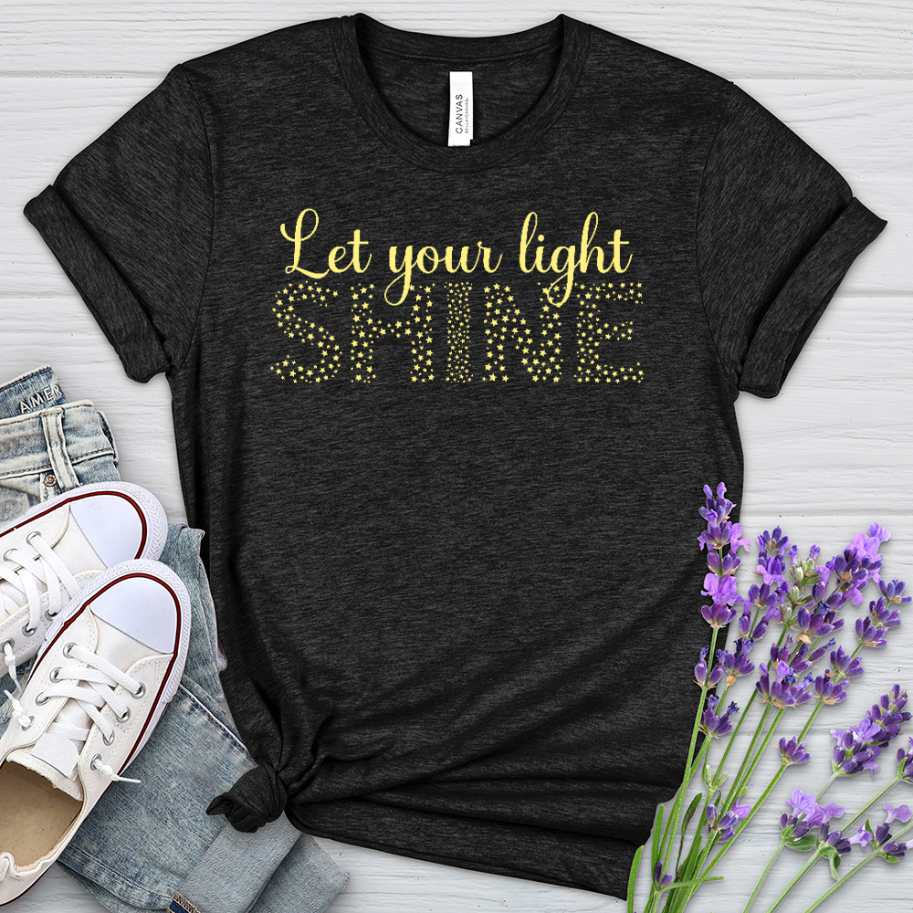 Let Your Light Shine Heathered Tee