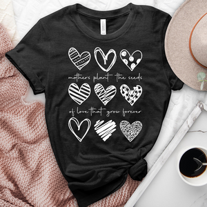 Mothers Plant Hearts Heathered Tee