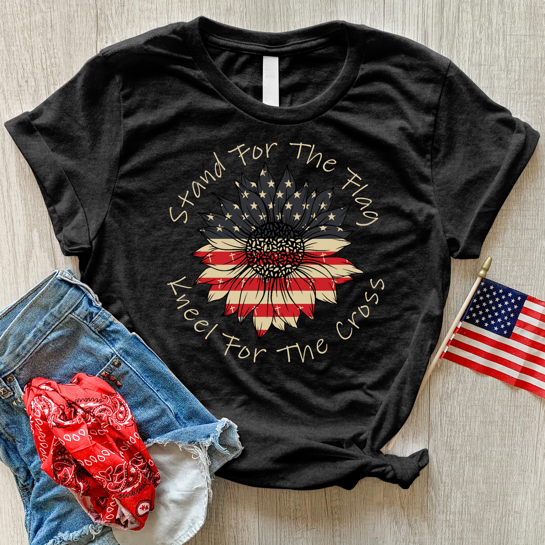 Stand For The Flag Heathered Tee