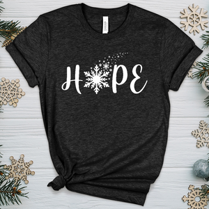 Hope Snowflake Heathered Tee