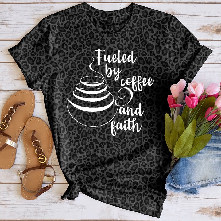 Faith Coffee Leopard Tee