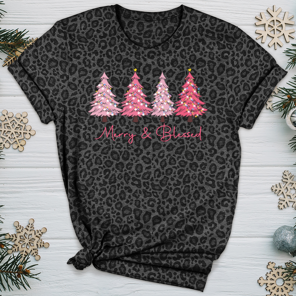 Merry & Blessed Leopard Tee